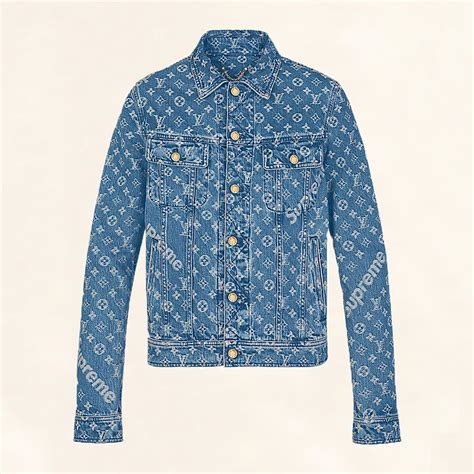 louis vuitton supreme denim shirt replica|louis vuitton supreme monogram.